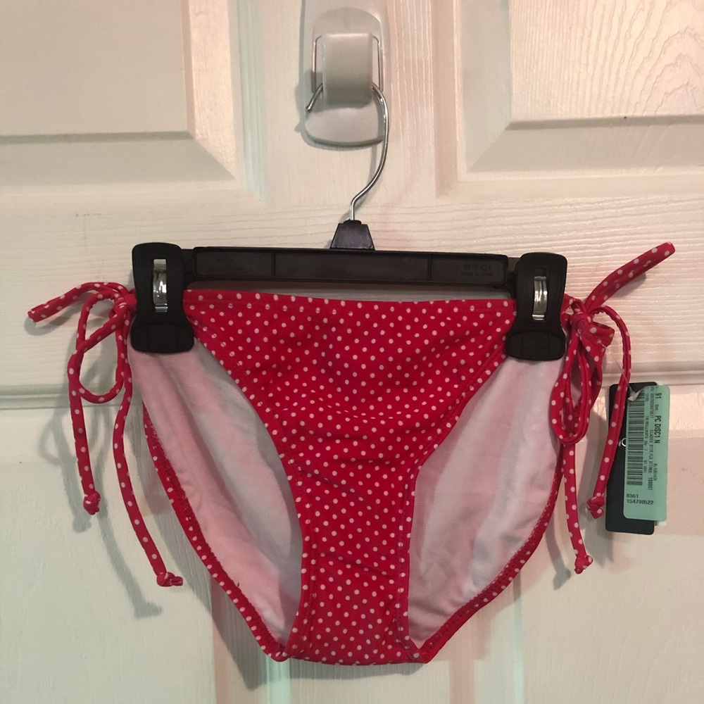 Ingear Red Polka Dot String Bikini Bottoms